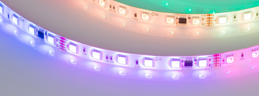 Arlight DMX B60 — Гибкая светодиодная лента — DMX_RGB [каналы: 30; исполнение: SE; протокол: DMX; герметизация: Силикон, заливка сверху прозр. округл. - SE; высота, мм: 4.0; питание, В: 24.0; ширина, мм: 10.0]
