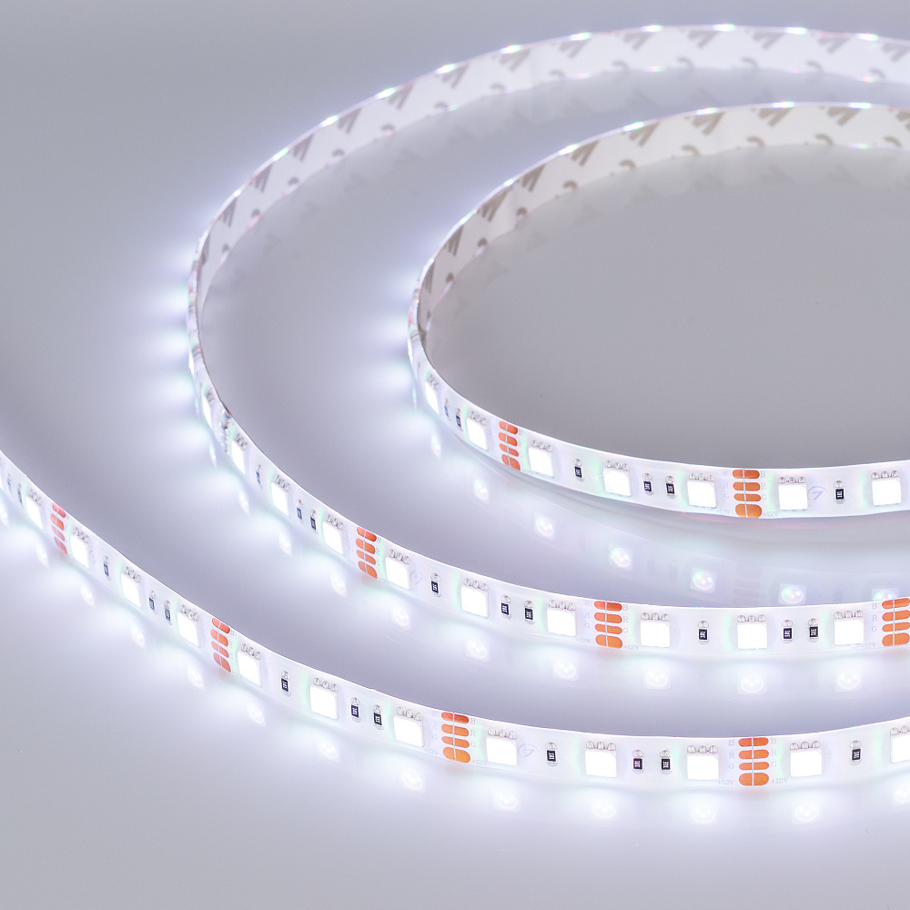 Arlight RTW B60 — Гибкая светодиодная лента — RGB [каналы: 3; исполнение: SE; герметизация: Силикон, заливка сверху прозр. округл. - SE; высота, мм: 2.7; питание, В: 12.0; ширина, мм: 10.0]