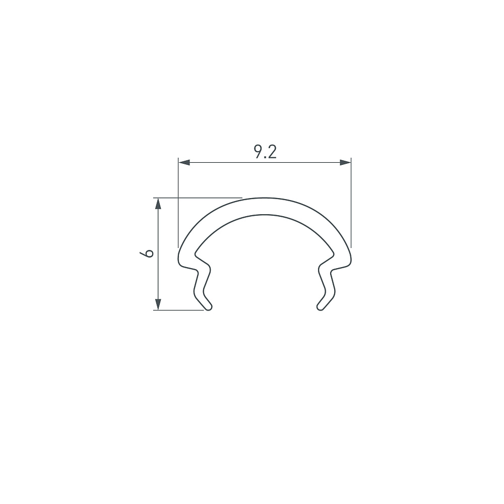 Arlight PIK-ROUND-D10.5 — Экран матовый для профиля
