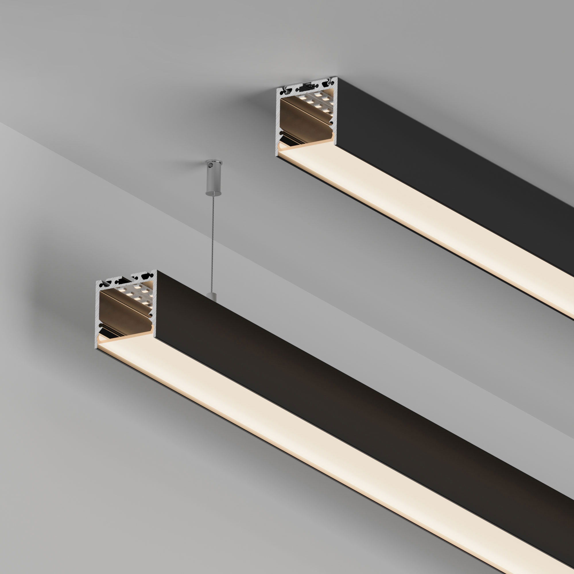 Профиль SL-LINE-3535-3000 BLACK (BY) (Arlight, Алюминий)