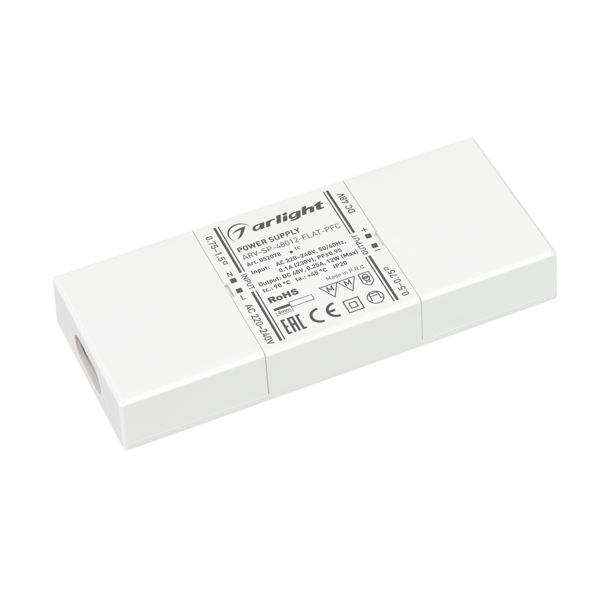 Arlight ARV-SP FLAT-PFC 48V — Источник напряжения