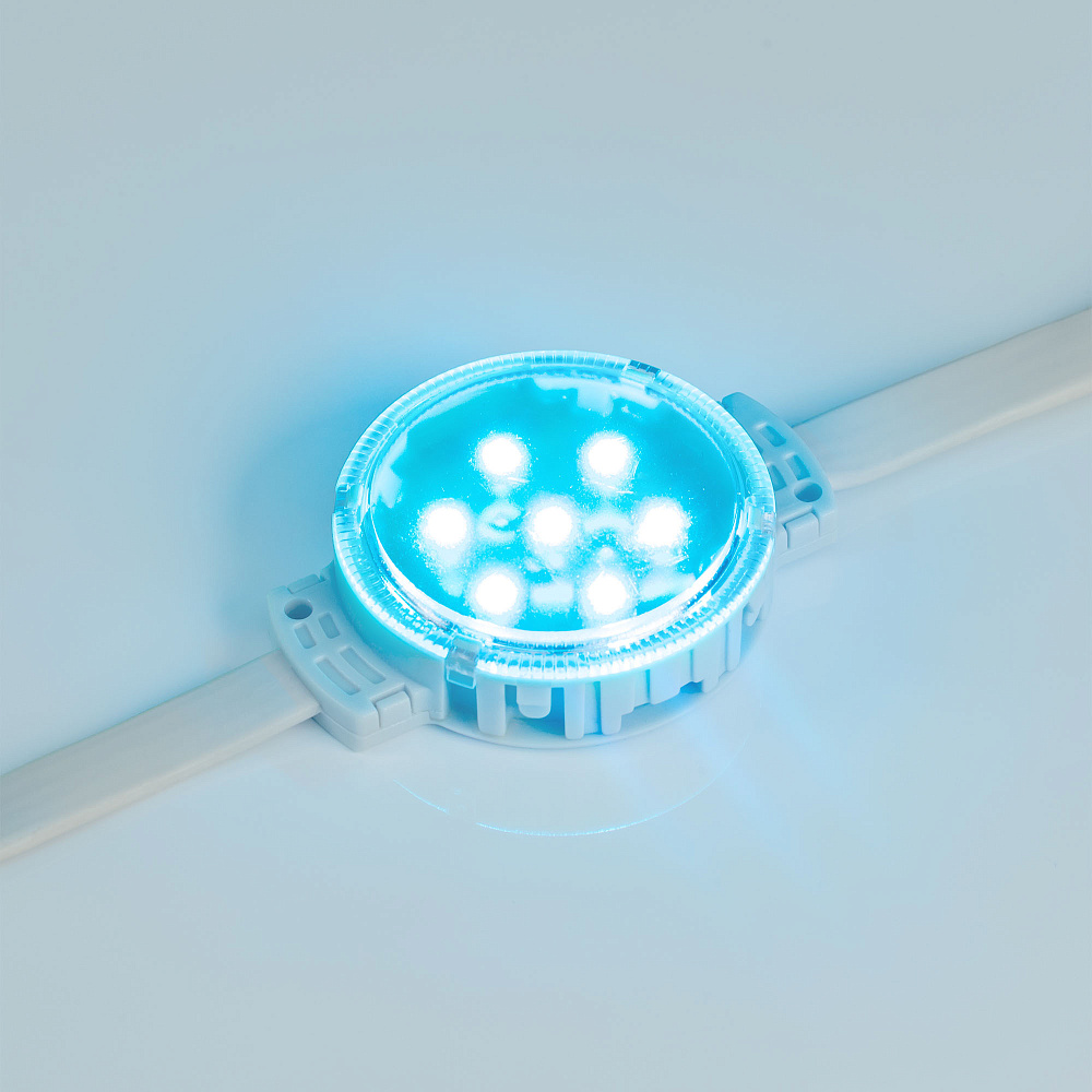 Arlight SPI-F7-D50 — герметичные светодиодные модули, RGB, SMD 3535, 24 В, SPI, MT26803, с разъёмом