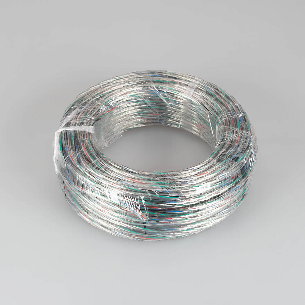 Arlight ARL-20AWG-CLEAR-4Wire-CU-Double — Шлейф питания/управления RGB лентами, 4 проводника