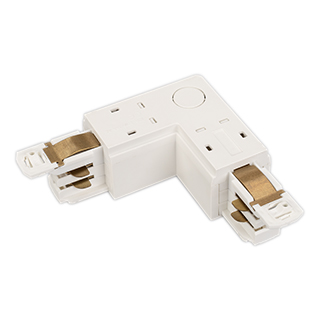 Arlight LGD-4TR-CON-L-EXT — Угловой коннектор 90° трека 4TR, нейтраль по внешней стороне, D3P [соединение двух отрезков шинопровода 4TR (D3P) под 90°, нейтраль снаружи; 102×102×32,5мм; BK/WH]