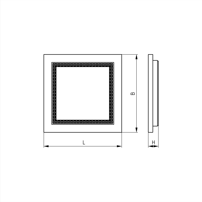 ДПО38 Quadro — Квадратные светодиодные светильники