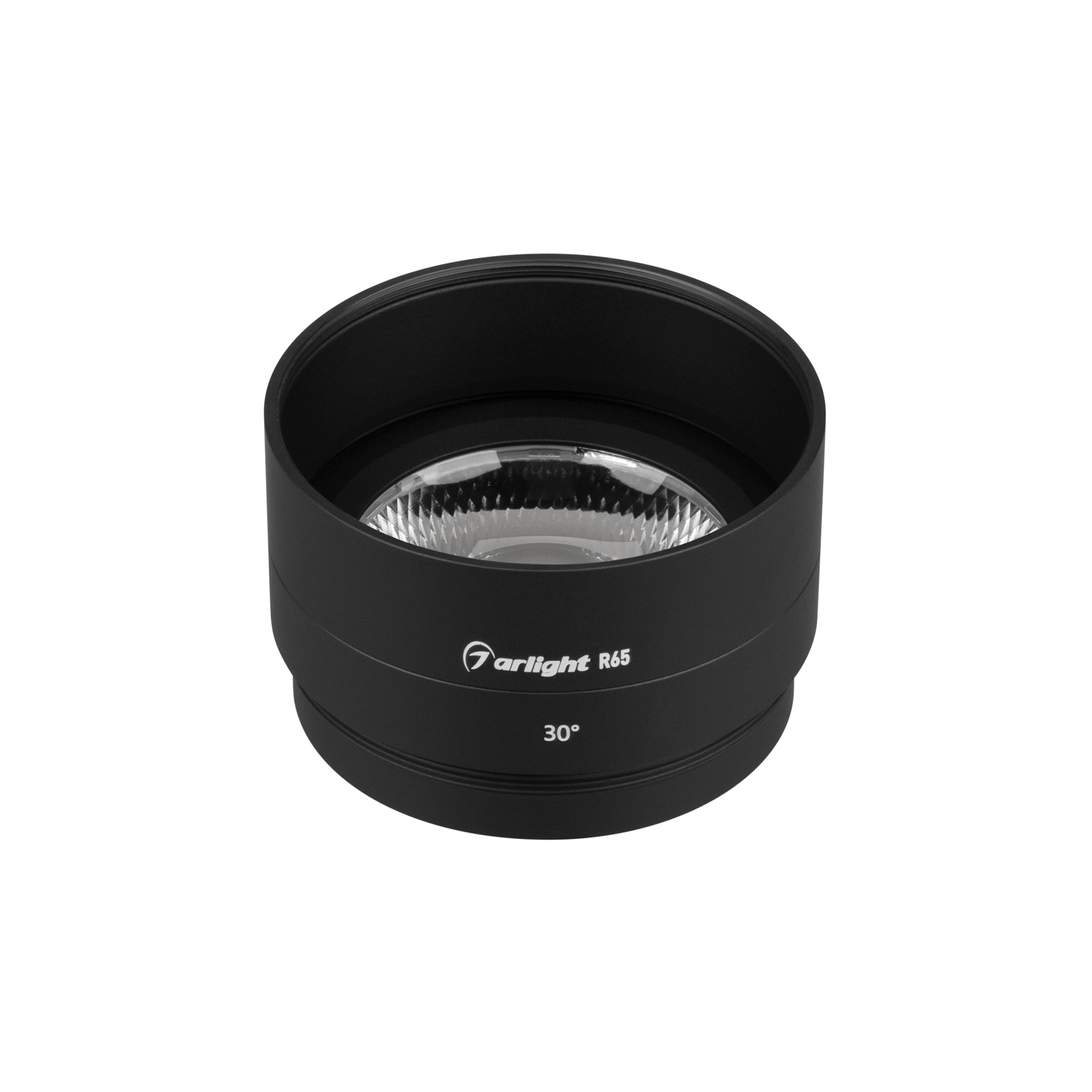 Arlight LGD-ARTIFACT — Насадка с фиксированным углом 30° [LGD-ARTIFACT-LENS-R65 Ø65x21 мм]