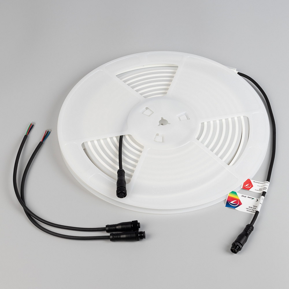 Arlight WAVE — Гибкий светодиодный неон — RGB [изгиб: TOP; каналы: 3; исполнение: PU; высота, мм: 10.0; питание, В: 24.0; ширина, мм: 10.0]