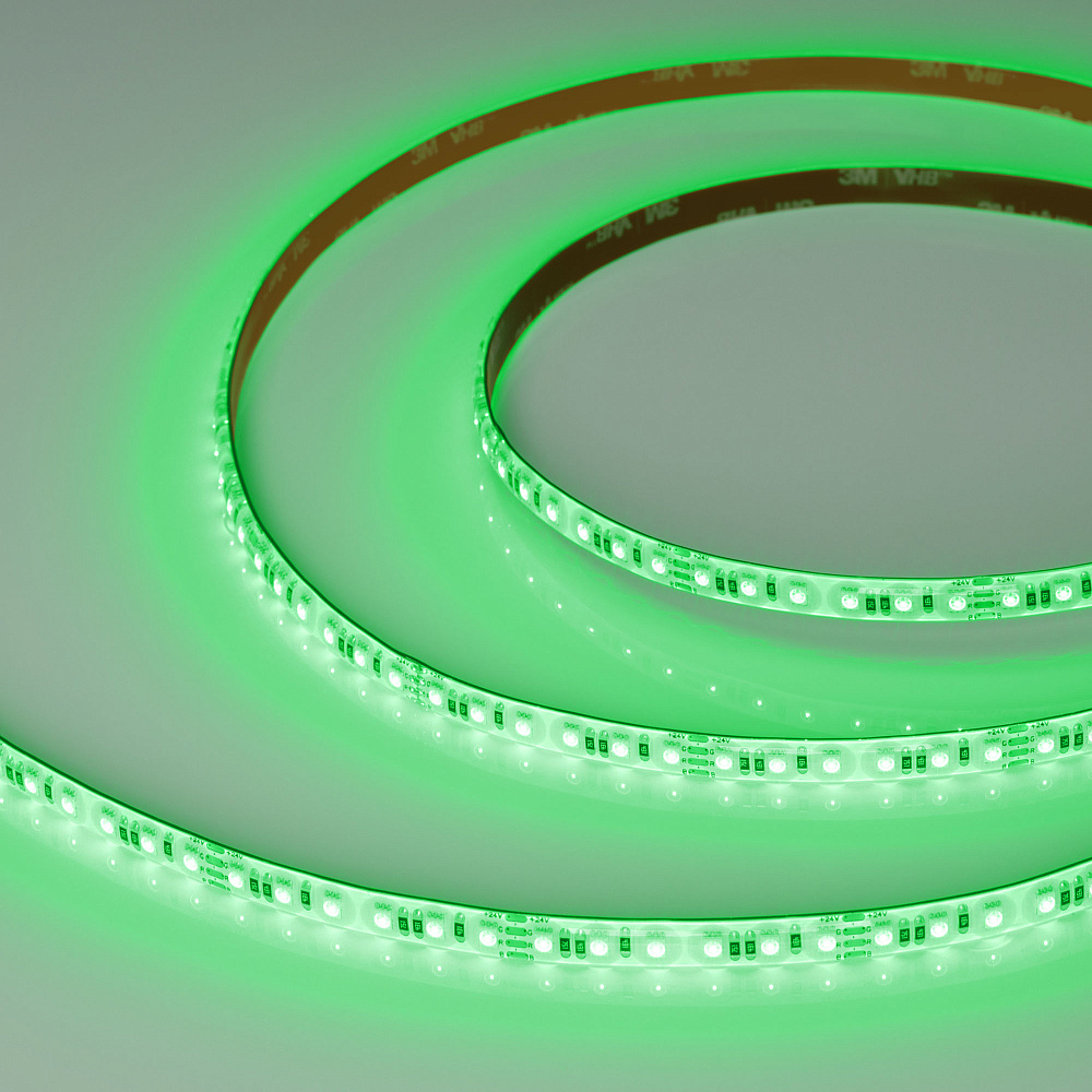 Arlight RTW A120 — Гибкая светодиодная лента — RGB [каналы: 3; исполнение: SE; герметизация: Силикон, заливка сверху прозр. округл. - SE; высота, мм: 3.0; питание, В: 24.0; ширина, мм: 8.0]