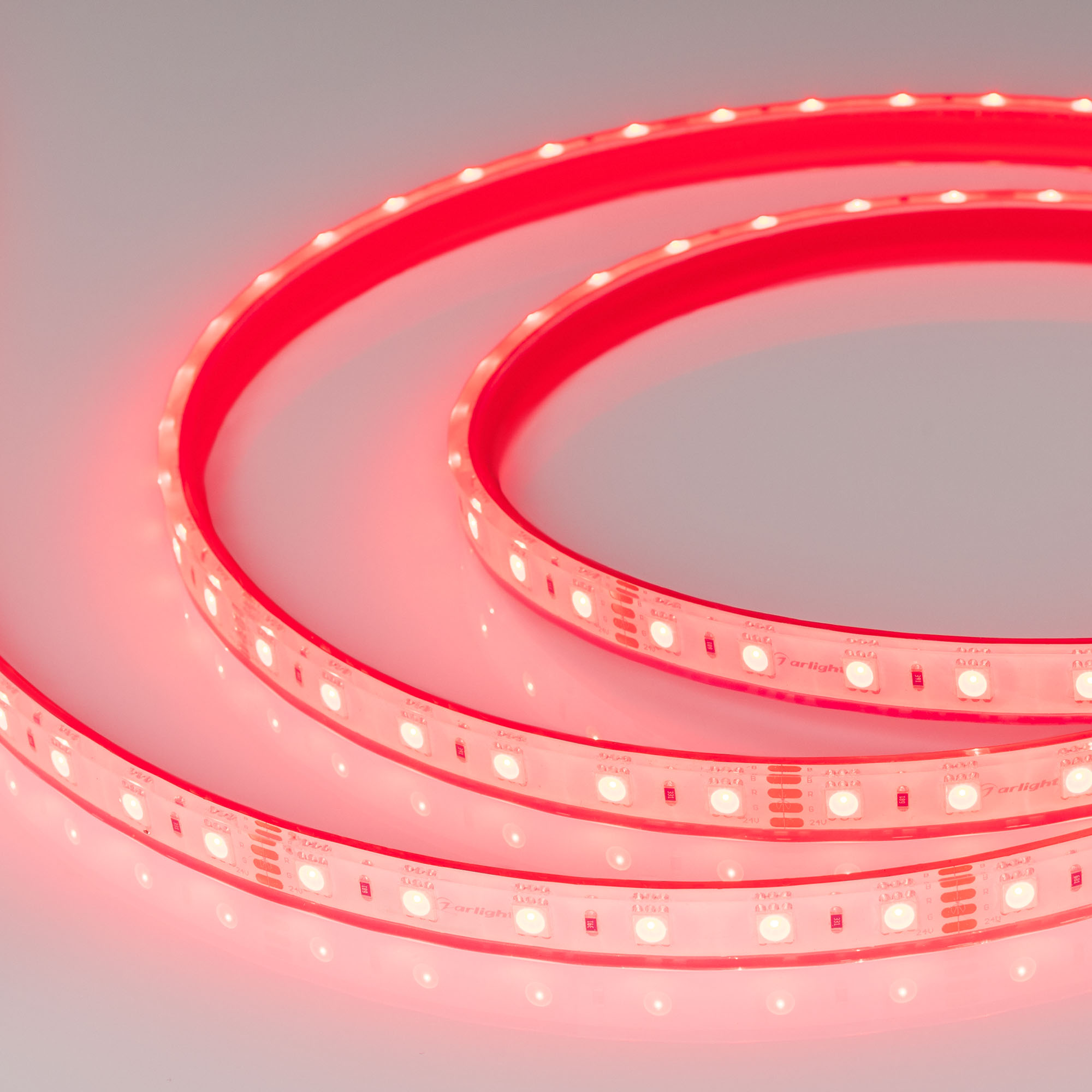 Arlight RTW B60 — Гибкая светодиодная лента — RGB [каналы: 3; исполнение: PFS; герметизация: Силикон, экструзия прозр. прямоуг. - PFS; высота, мм: 5.5; питание, В: 24.0; ширина, мм: 13.0]