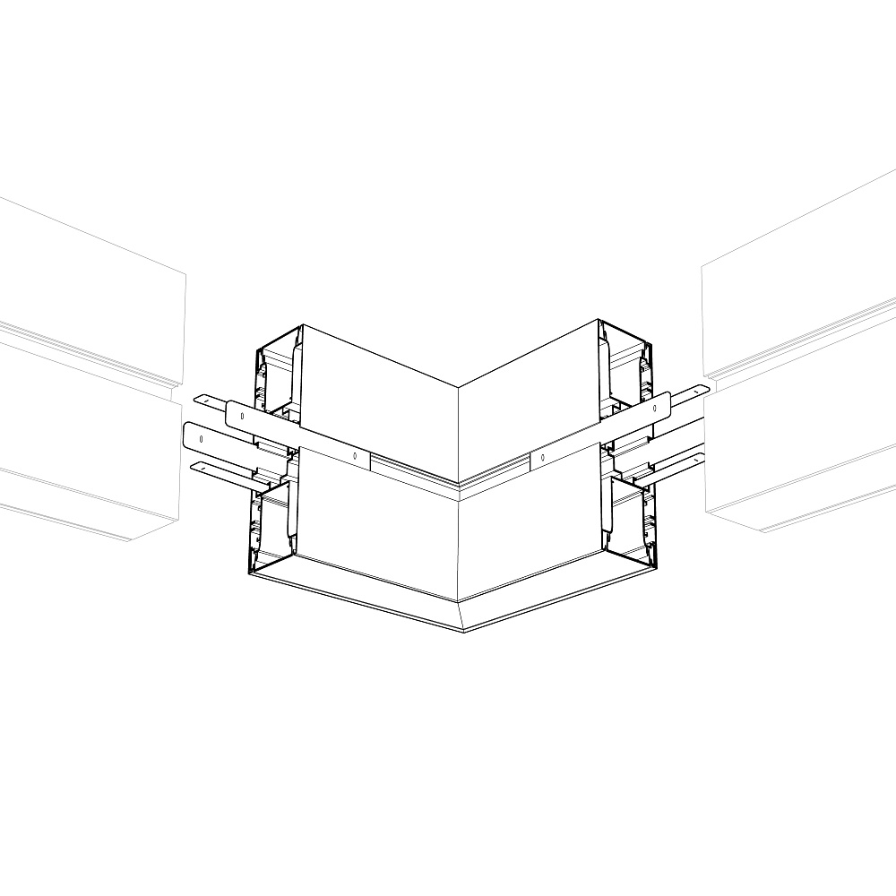 Arlight S2-WALL-X2-H128 — Коннектор угловой внешний 90°