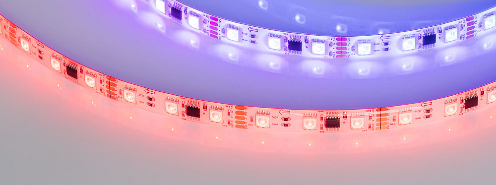 Arlight DMX B60 — Гибкая светодиодная лента — DMX_RGB [каналы: 60; исполнение: SE; протокол: DMX; герметизация: Силикон, заливка сверху прозр. округл. - SE; высота, мм: 4.0; питание, В: 12.0; ширина, мм: 10.0]