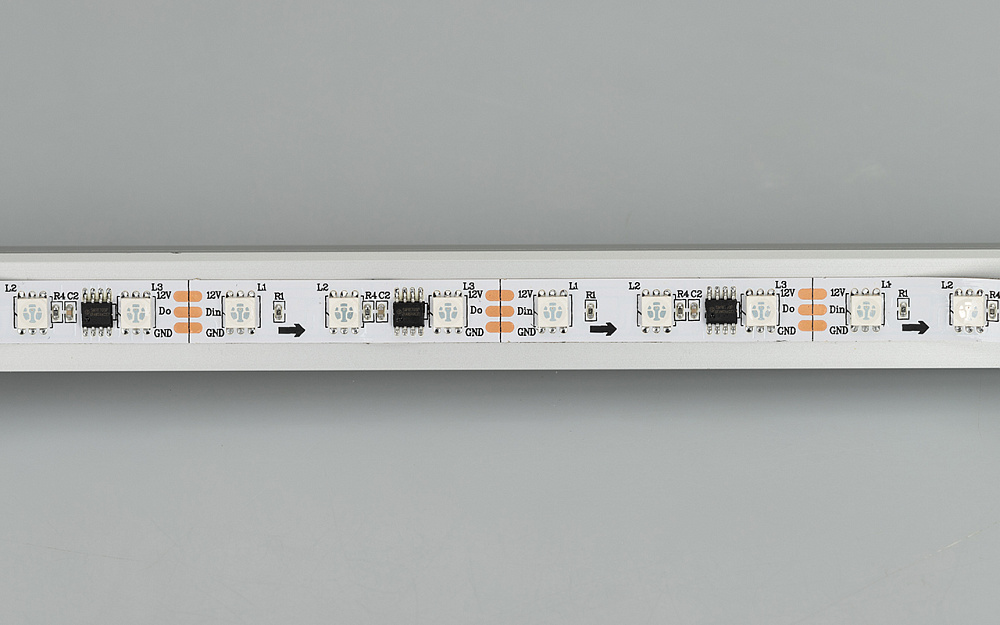 Arlight SPI B60 — Гибкая светодиодная лента — SPI_RGB [каналы: 60; протокол: SPI; питание, В: 12.0; ширина, мм: 10.0]