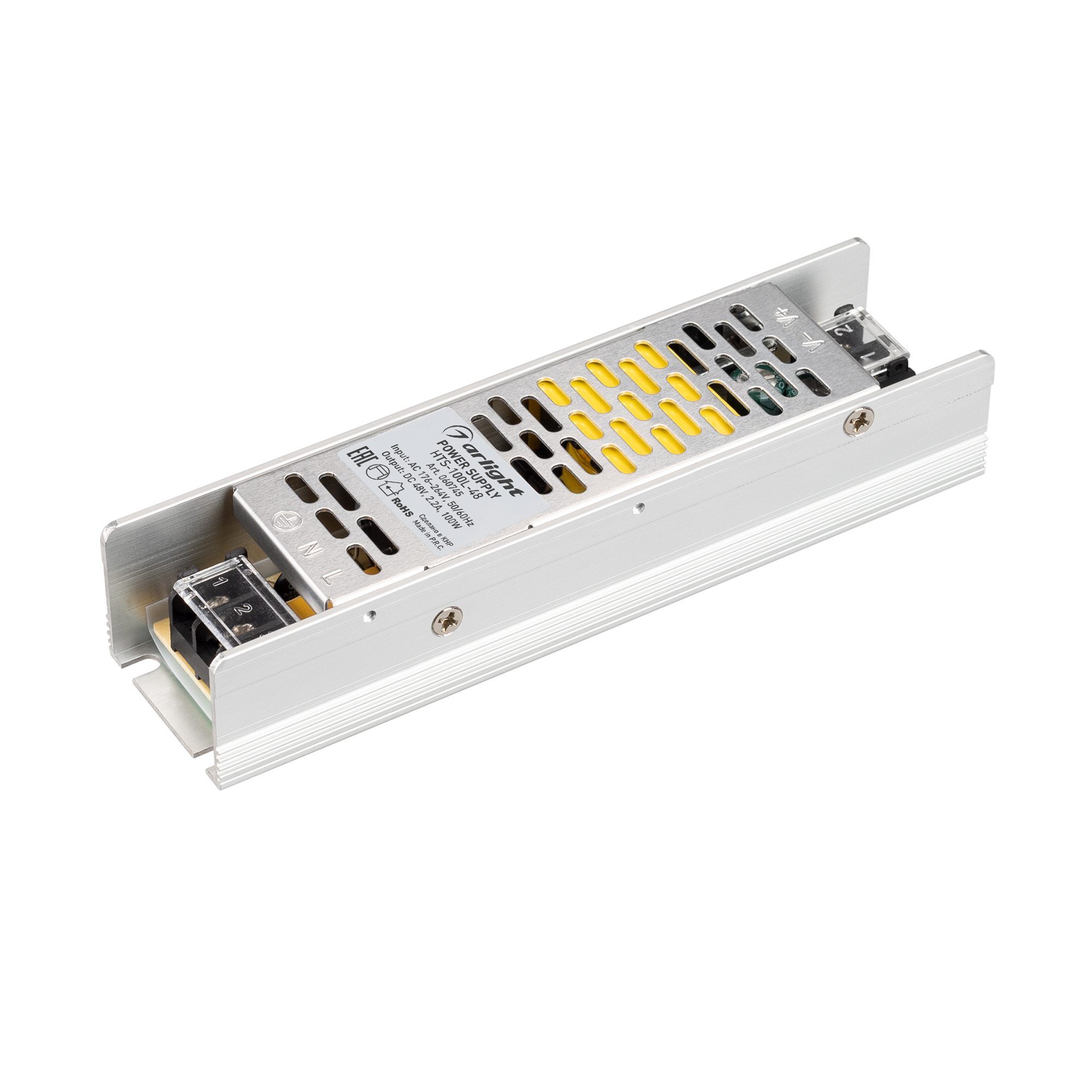 Источник напряжения Блок питания HTS-100L-48 (48V, 2.2A, 100W) (Arlight, IP20 Сетка, 3 года)