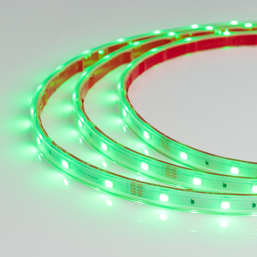 Arlight RTW B30 — Гибкая светодиодная лента — RGB [каналы: 3; исполнение: PS; герметизация: Силикон, экструзия прозр. прямоуг. - PS; высота, мм: 5.0; питание, В: 24.0; ширина, мм: 13.0]