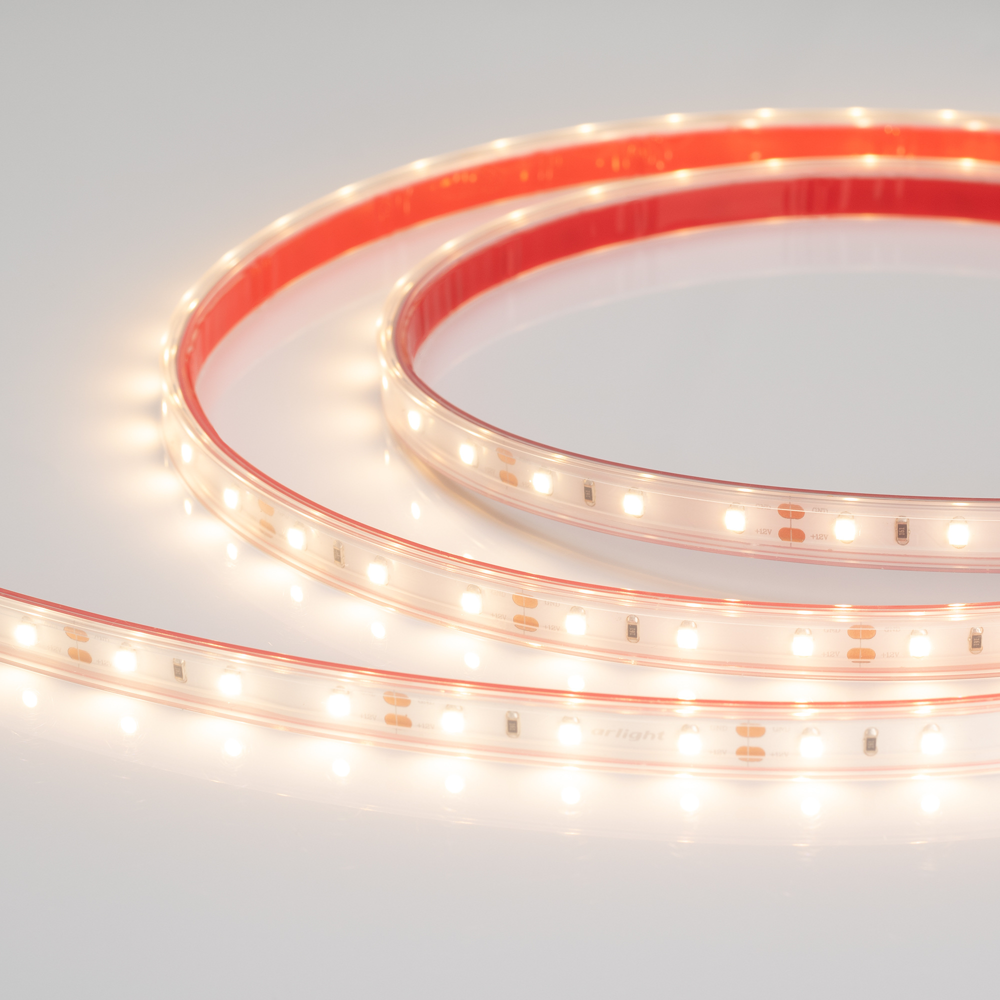 Arlight RTW A60 — Гибкая светодиодная лента — MONO [каналы: 1; исполнение: PS; герметизация: Силикон, экструзия прозр. прямоуг. - PS; высота, мм: 5.0; питание, В: 12.0; ширина, мм: 10.0]