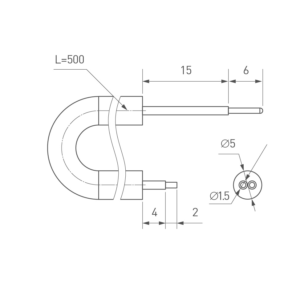 Arlight MOONLIGHT — Провод питания 2W D4.5 [MOONLIGHT 2 проводника 20AWG Ø4.5 мм]