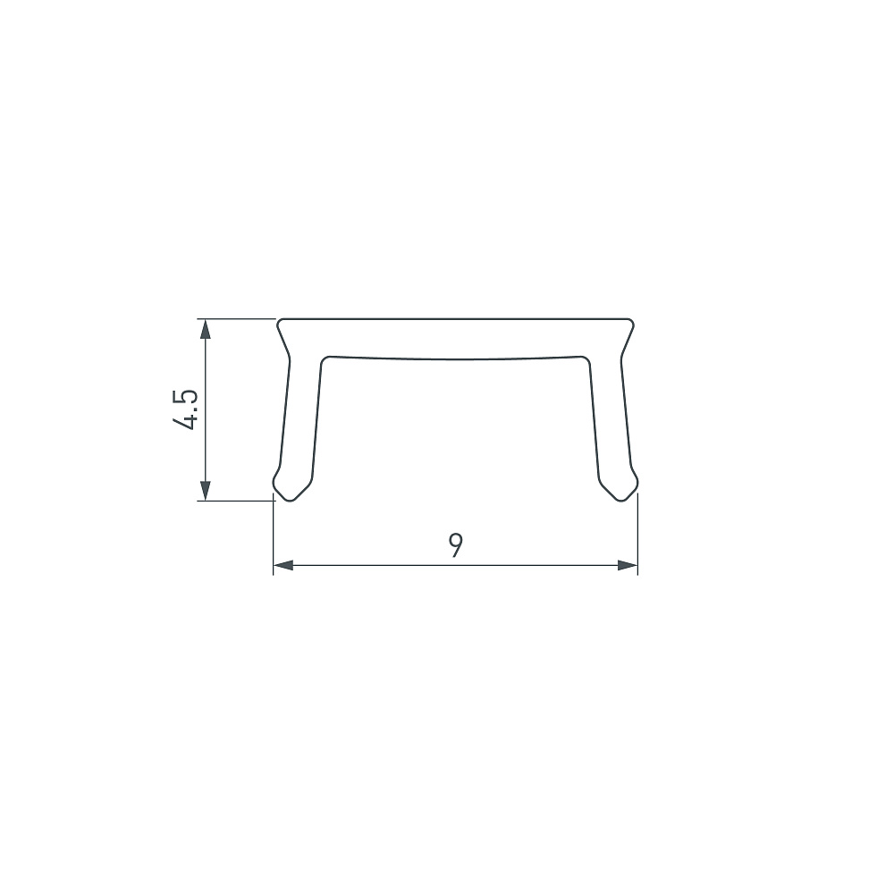 Arlight W10 — Матовый экран для профилей PLINTUS-H35-F, PLINTUS-FANTOM-H20, PLINTUS-FANTOM-H35, WALL-FANTOM-W10