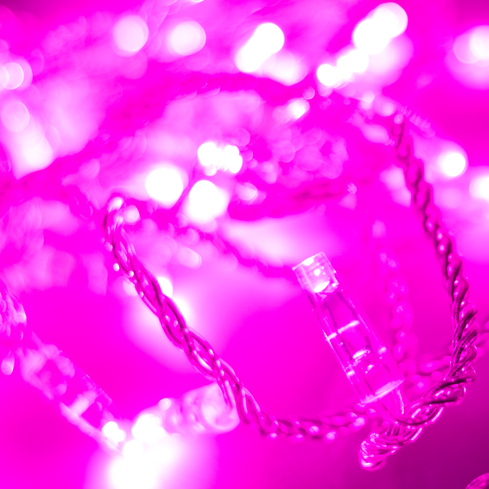 Гирлянда Светодиодная гирлянда ARD-STRING-CLASSIC-10000-CLEAR-100LED-STD PINK (230V, 7W) (Ardecoled, IP65)