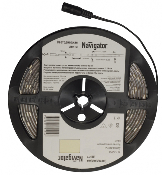 СД Лента Navigator 71 443 NLS-5050W60-14.4-IP65-12V-Pro R5