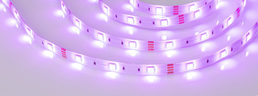 Arlight RTW B30 — Гибкая светодиодная лента — RGB [каналы: 3; исполнение: SE; герметизация: Силикон, заливка сверху прозр. округл. - SE; высота, мм: 2.7; питание, В: 12.0; ширина, мм: 10.0]