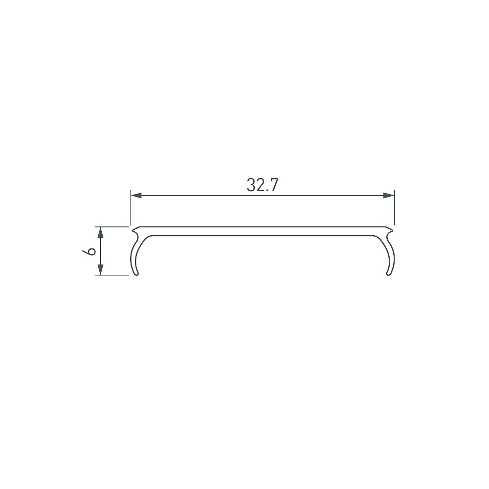 Arlight LINE-S-3535/LINIA49-F-S — Экран OPAL