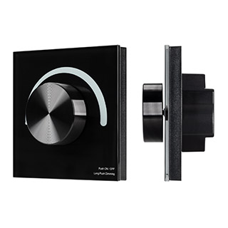 Arlight SMART-P91-DIM-G-SUF — Встраиваемая роторная панель управления яркостью [2.4G]