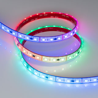 Arlight DMX B60 — Гибкая светодиодная лента — DMX_RGB [каналы: 60; исполнение: PS; протокол: DMX; герметизация: Силикон, экструзия прозр. прямоуг. - PS; высота, мм: 5.0; питание, В: 12.0; ширина, мм: 12.0]