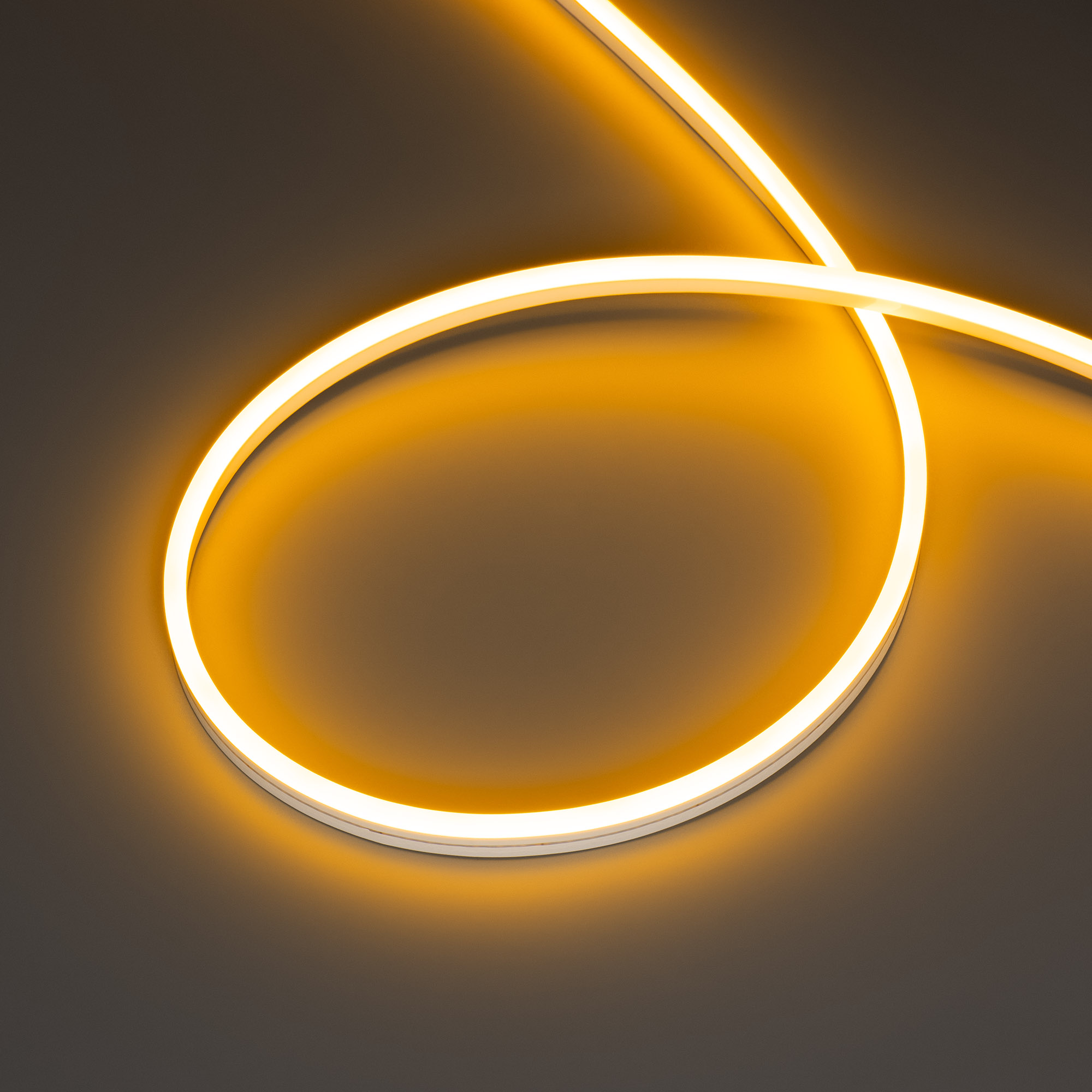 Гибкий неон Лента герметичная HALO-SIDE-A168-6x13mm 24V Yellow (10 W/m, IP67, 2835, 5m) (Arlight, Силикон)