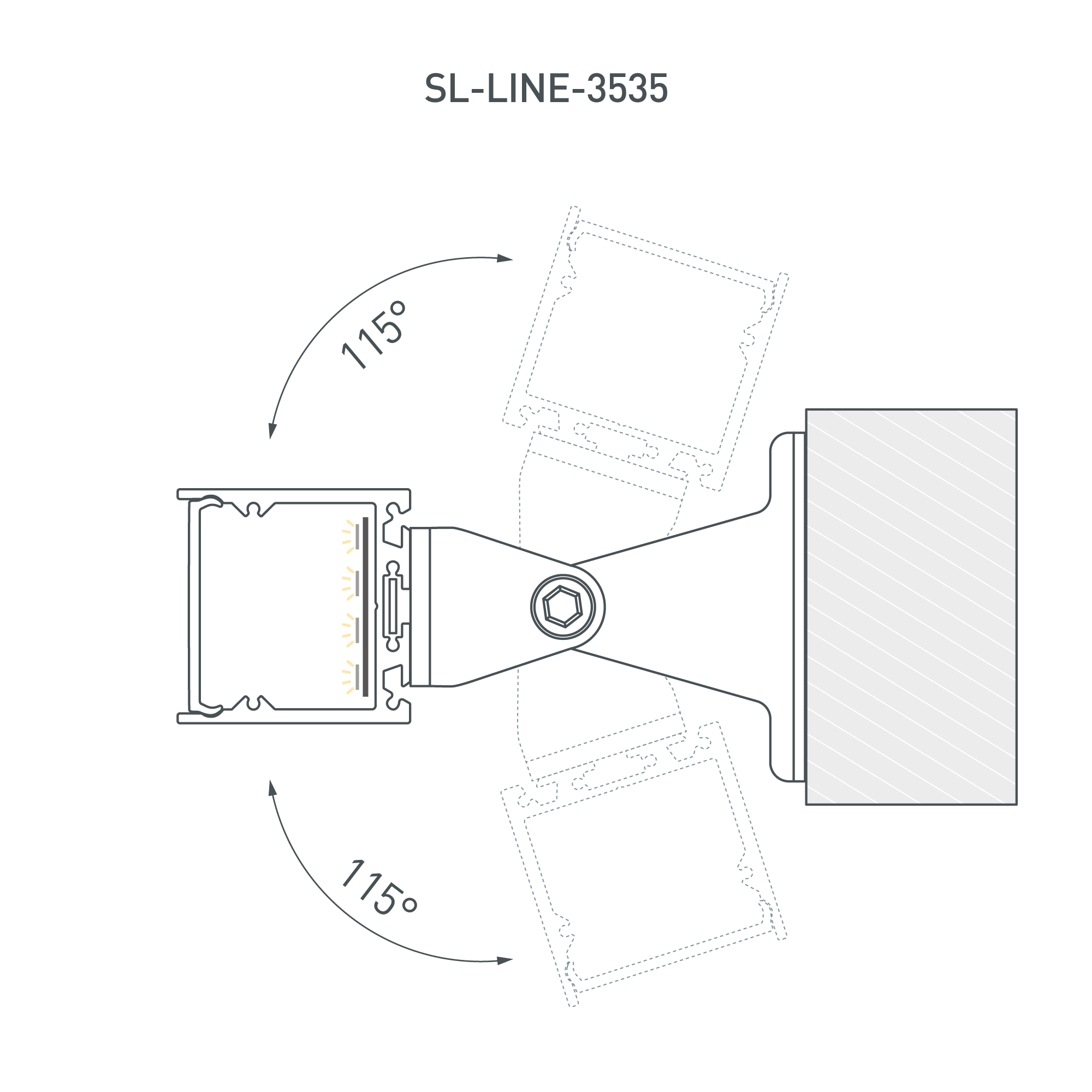 Профиль SL-LINE-3535-2000 WHITE (BY) (Arlight, Алюминий)