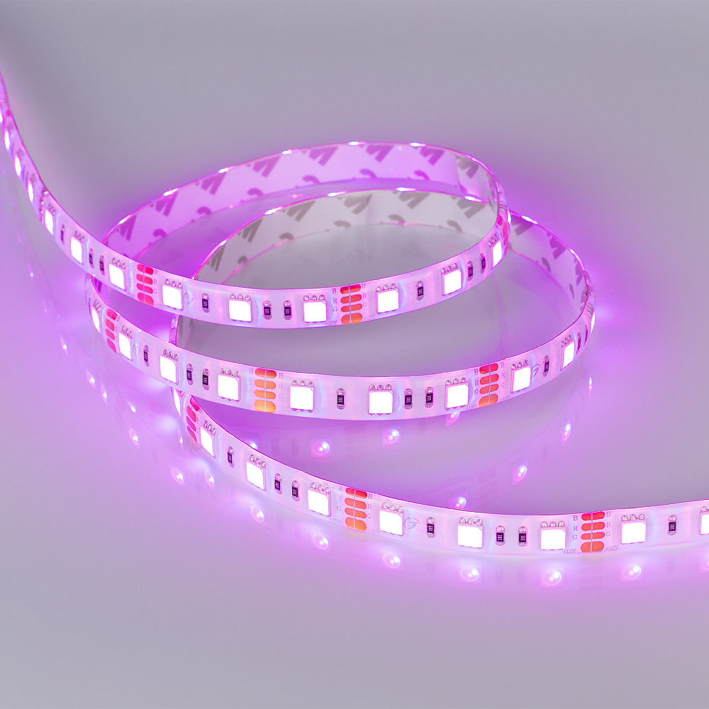 Arlight RTW B60 — Гибкая светодиодная лента — RGB [каналы: 3; исполнение: SE; герметизация: Силикон, заливка сверху прозр. округл. - SE; высота, мм: 2.7; питание, В: 12.0; ширина, мм: 10.0]