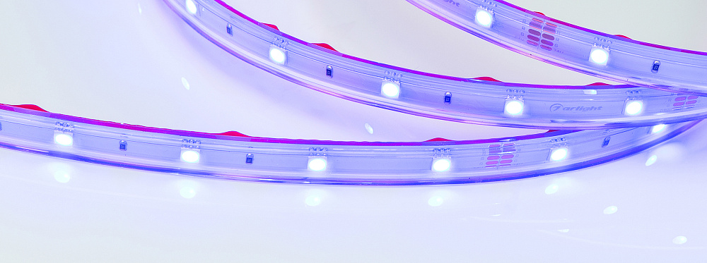 Arlight RTW B30 — Гибкая светодиодная лента — RGB [каналы: 3; исполнение: PS; герметизация: Силикон, экструзия прозр. прямоуг. - PS; высота, мм: 5.0; питание, В: 24.0; ширина, мм: 13.0]