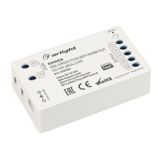 Arlight ARL-SIRIUS TUYA WIFI RGBW — Контроллер RGBW лент 12-24V, TUYA Wi-Fi 2.4G