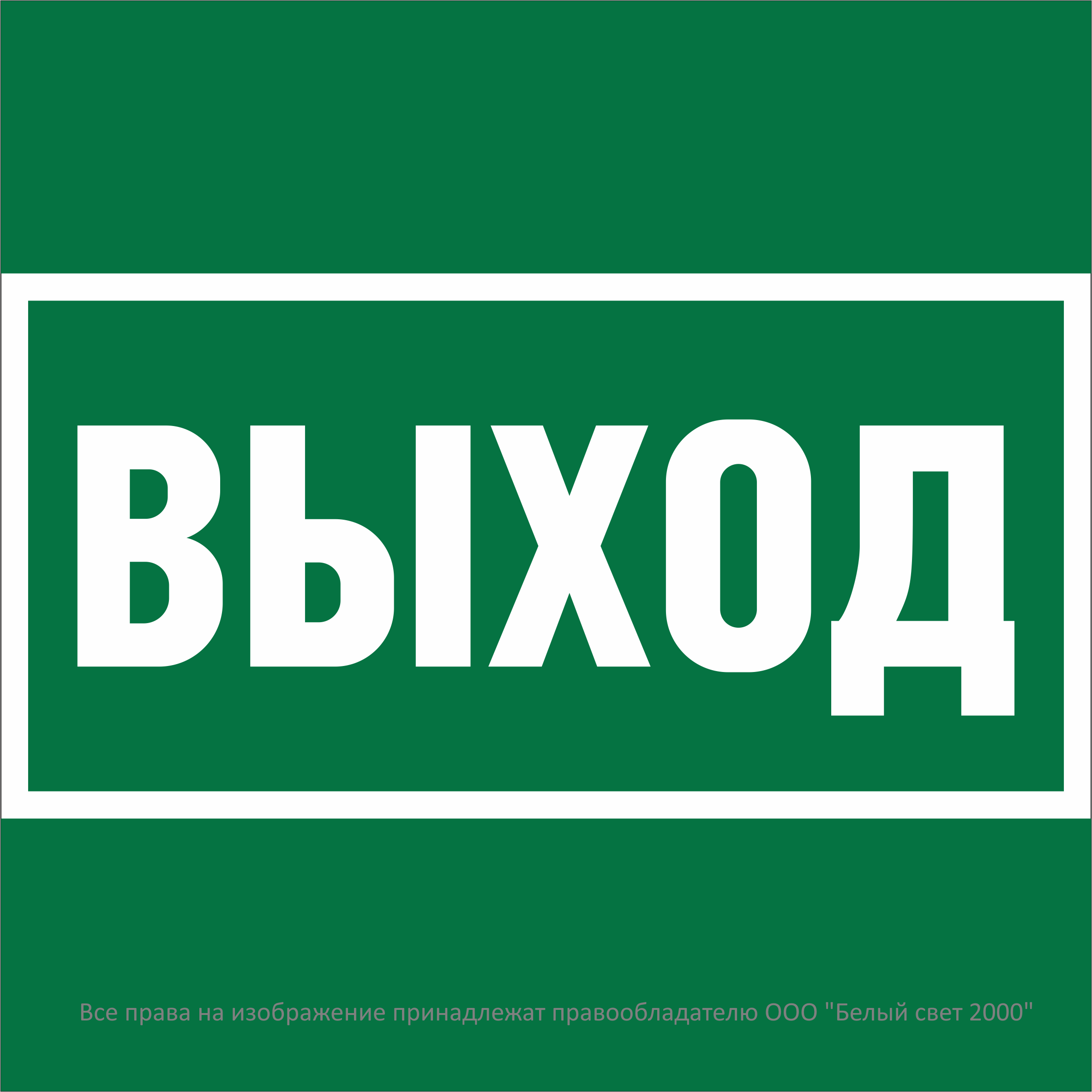 Знак безопасности NPU-2424.E22"Выход"