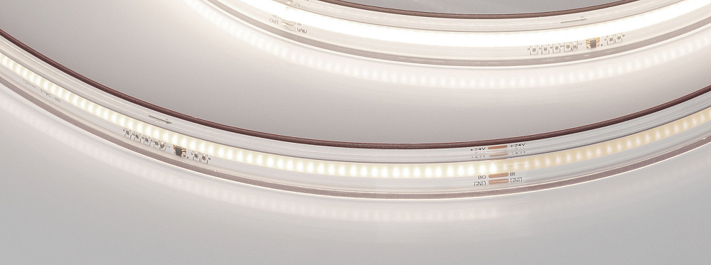 Arlight SPI COB X378 — Гибкая светодиодная лента — SPI_MONO [каналы: 18; IC: WS2818B; исполнение: PS; протокол: SPI; герметизация: Силикон, экструзия прозр. прямоуг. - PS; высота, мм: 4.5; питание, В: 24.0; ширина, мм: 14.0]