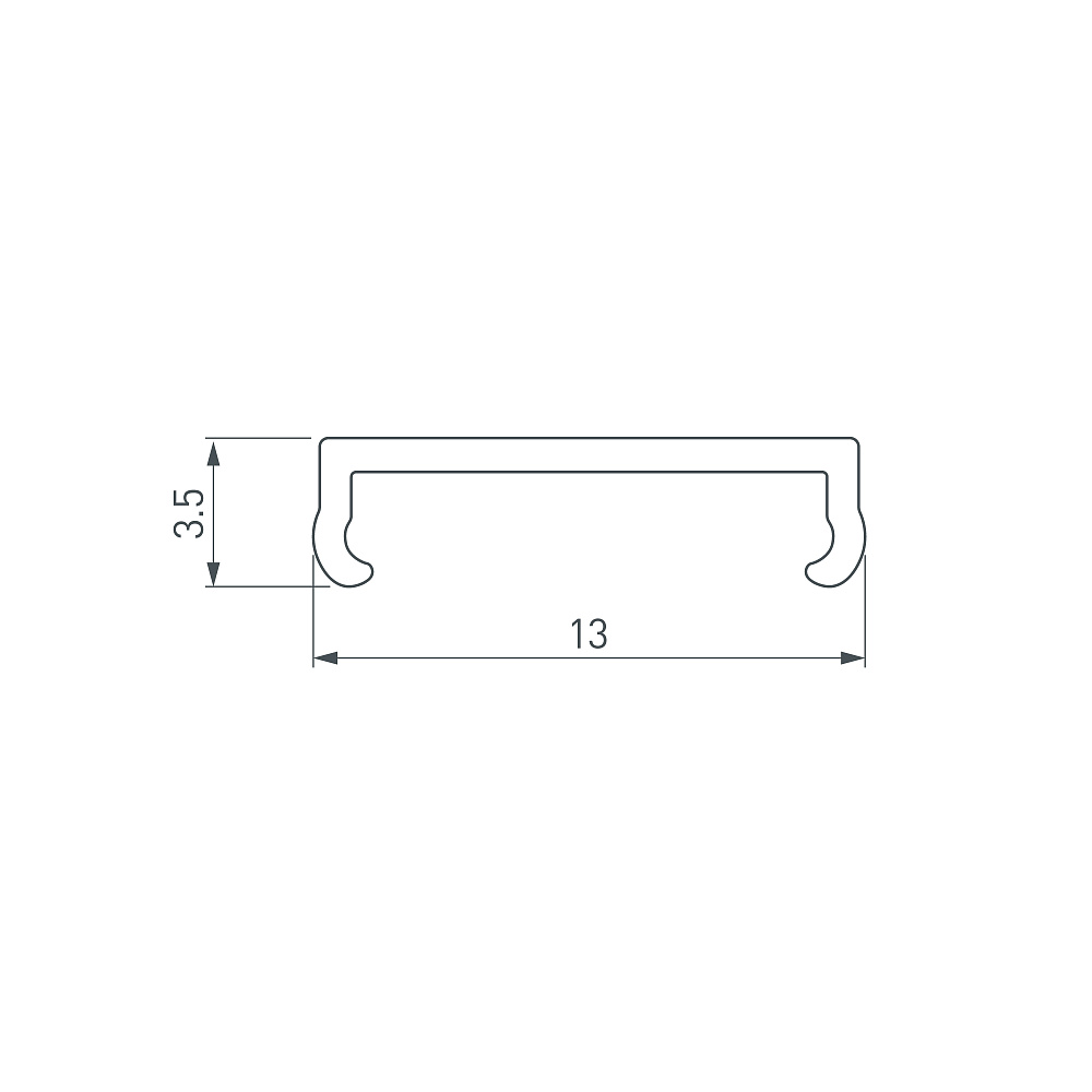 Arlight PLINTUS-H73-F/H80 — Плоский матовый экран для профилей PLINTUS-H73-F/H80