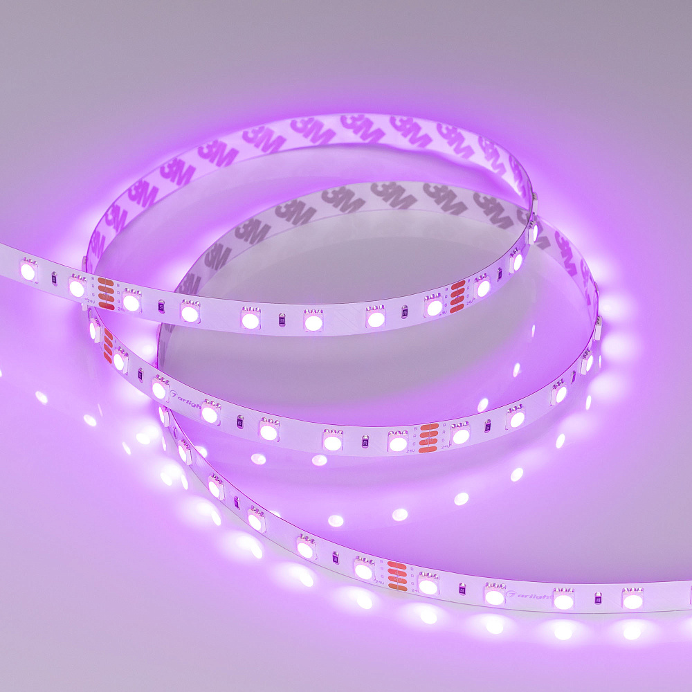 Arlight RT B60 — Гибкая светодиодная лента — RGB [каналы: 3; питание, В: 24.0; ширина, мм: 10.0]