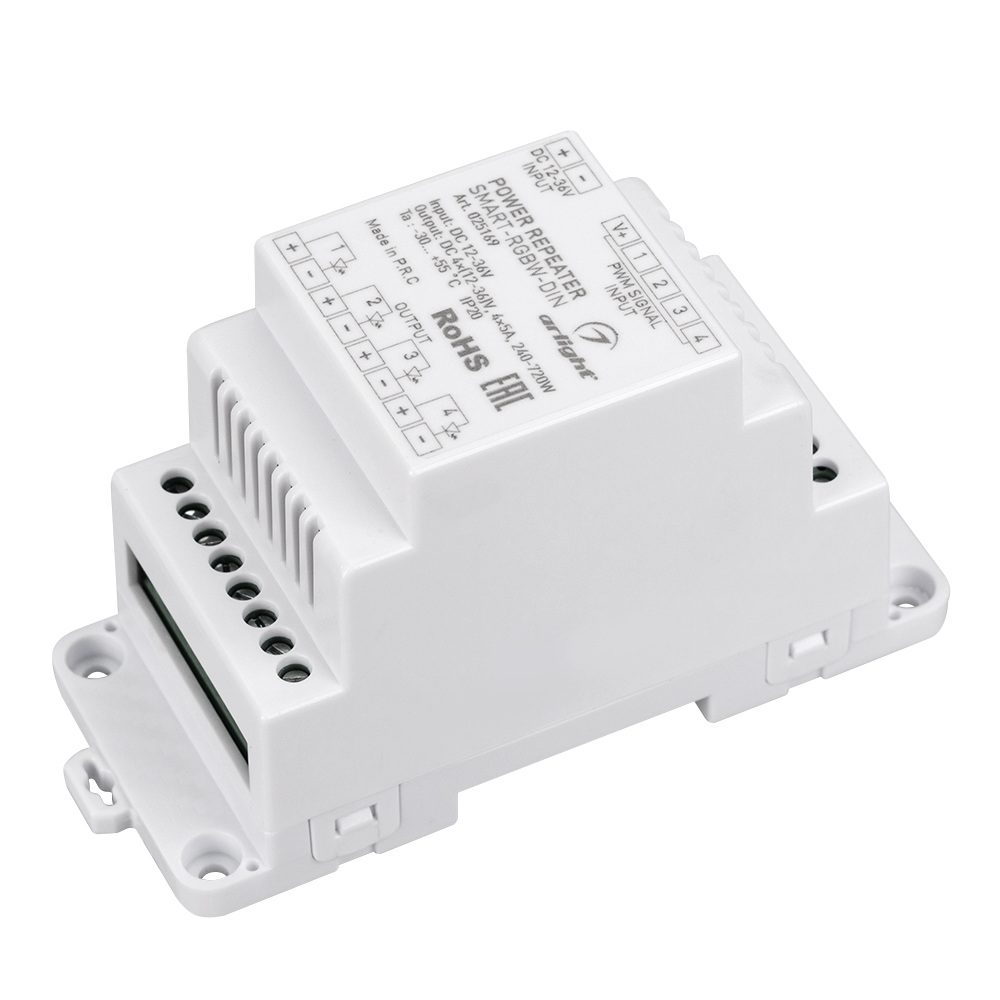 Arlight SMART-RGBW-DIN — Усилитель RGBW [12-36VDC]