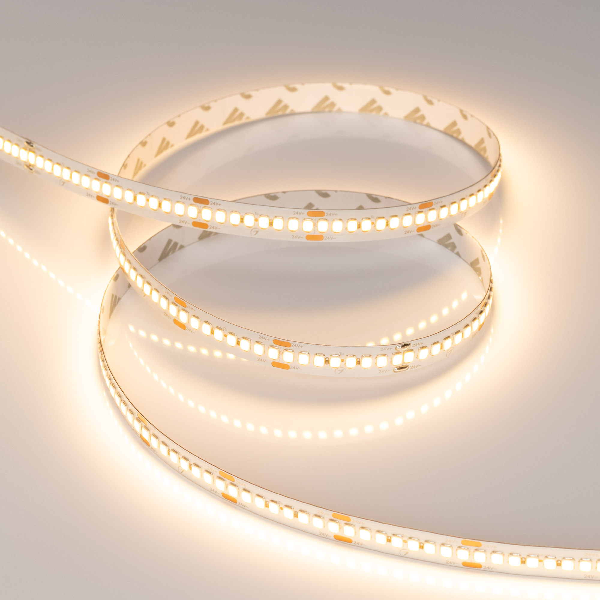 Лента RT-A240-10mm 24V Warm2700 (22 W/m, IP20, 5m) (Arlight, высок.эфф.150 лм/Вт)