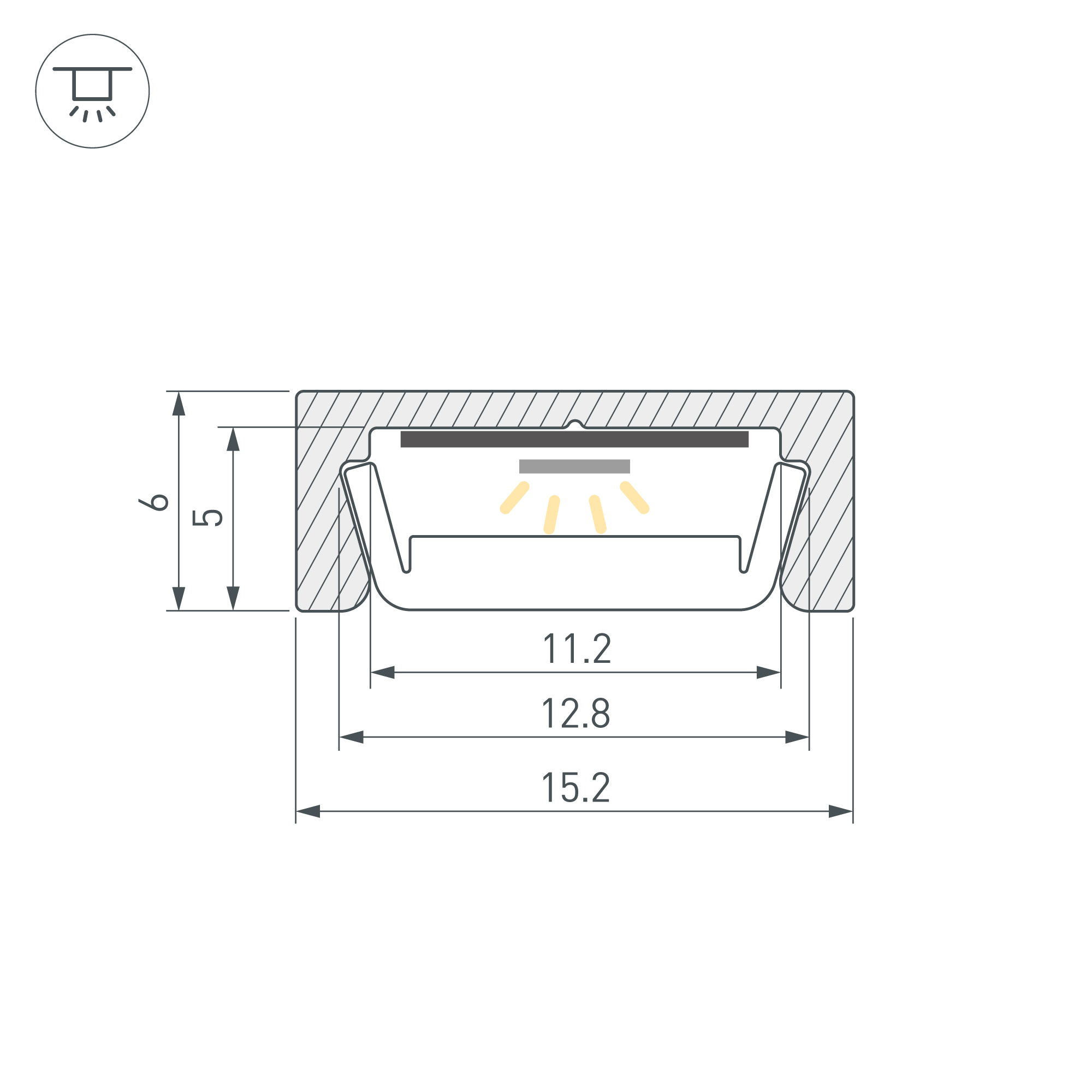 Arlight SL-SLIM-1506 — Профиль (Накладной)