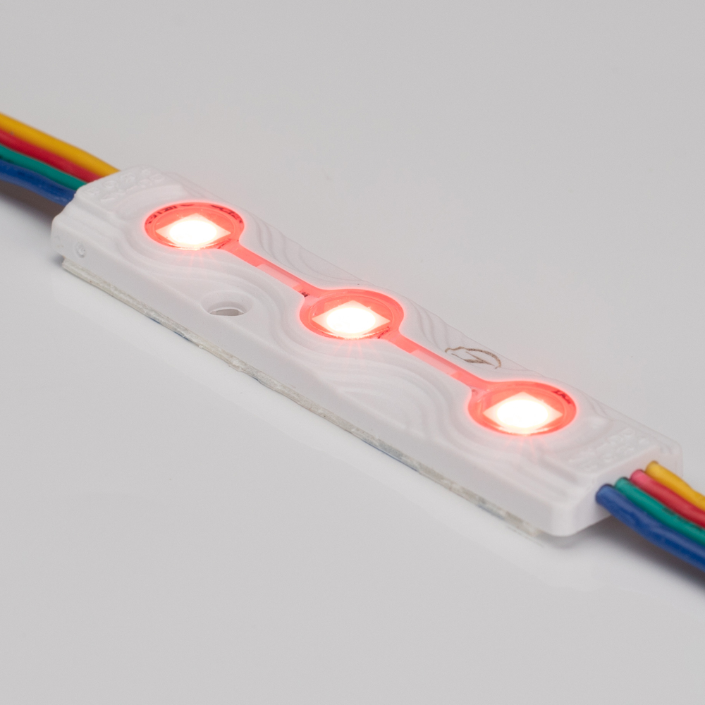Arlight ARL-ORION-R07-12V RGB — герметичный RGB-модуль с линзой