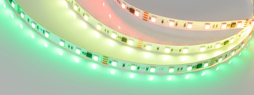 Arlight SPI B60 — Гибкая светодиодная лента — SPI_RGB [каналы: 30; протокол: SPI; питание, В: 24.0; ширина, мм: 10.0]