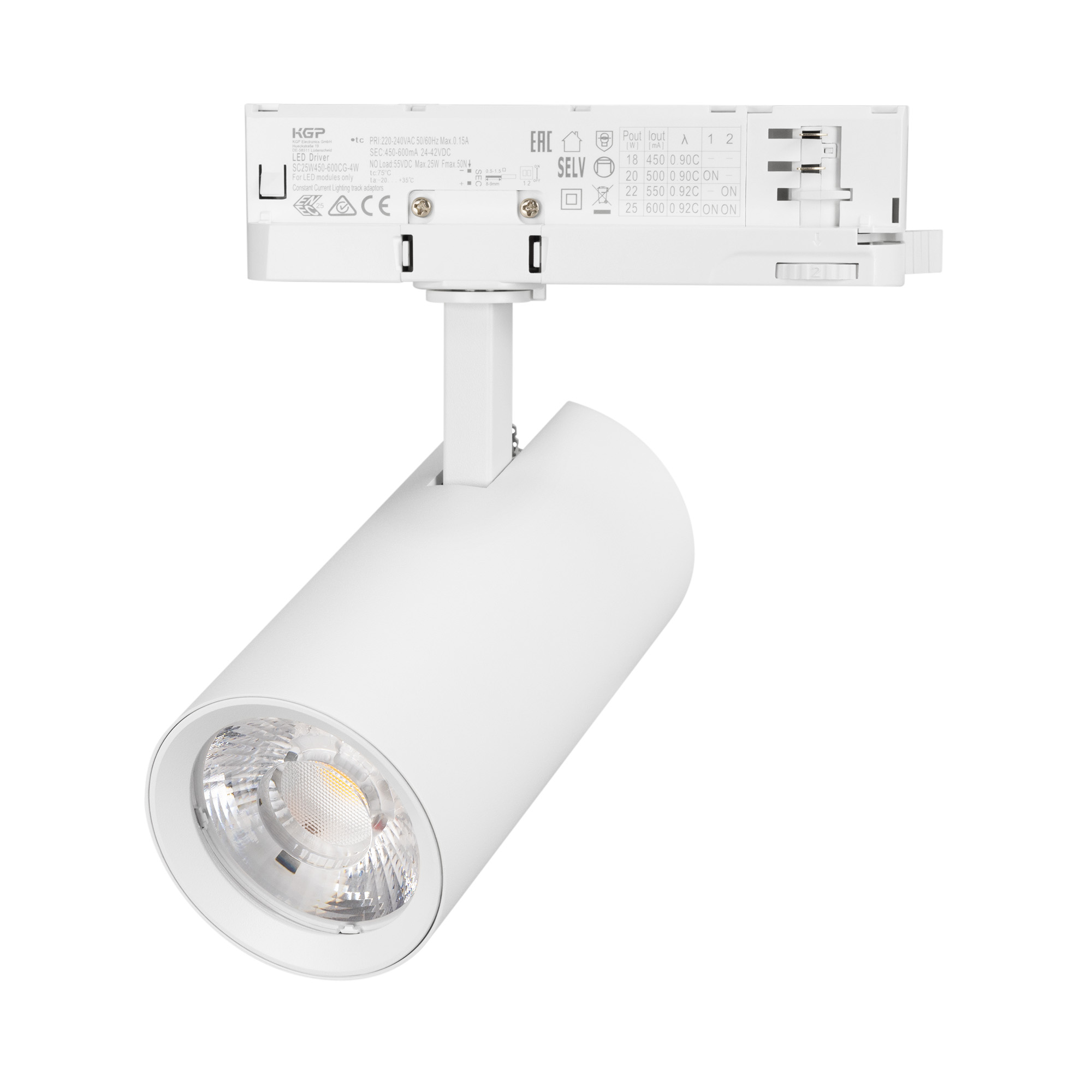 Светильник LGD-GERA-TRUECOLOR-4TR-R74-20W Day4000 CRI98 (Белый, 24 deg, 230V) (Arlight, IP20 Металл, 5 лет)