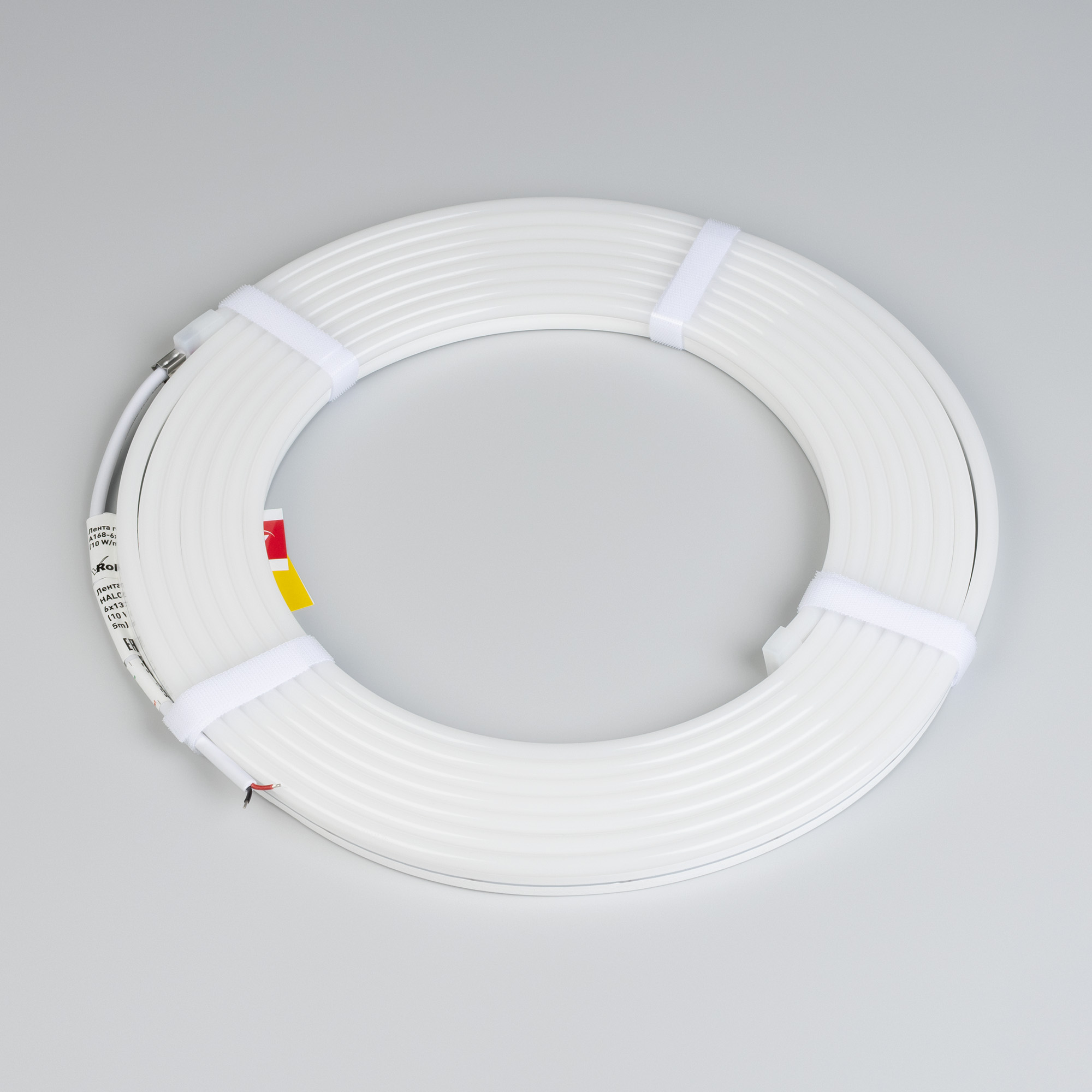 Гибкий неон Лента герметичная HALO-SIDE-A168-6x13mm 24V Yellow (10 W/m, IP67, 2835, 5m) (Arlight, Силикон)