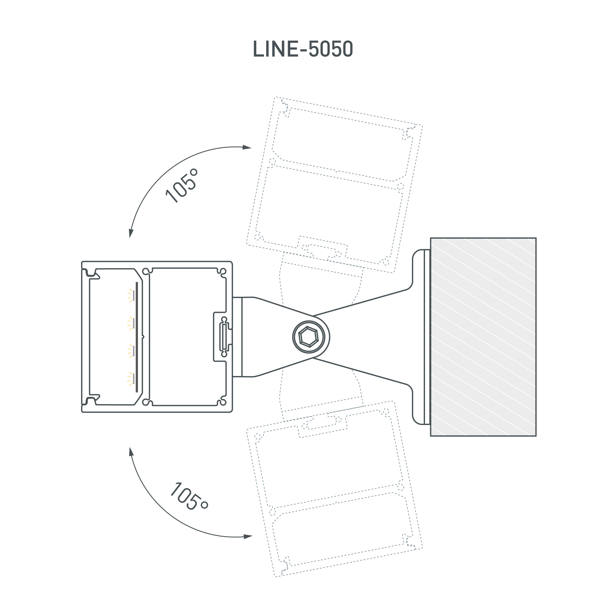 Профиль SL-LINE-5050-3000 BLACK (BY) (Arlight, Алюминий)