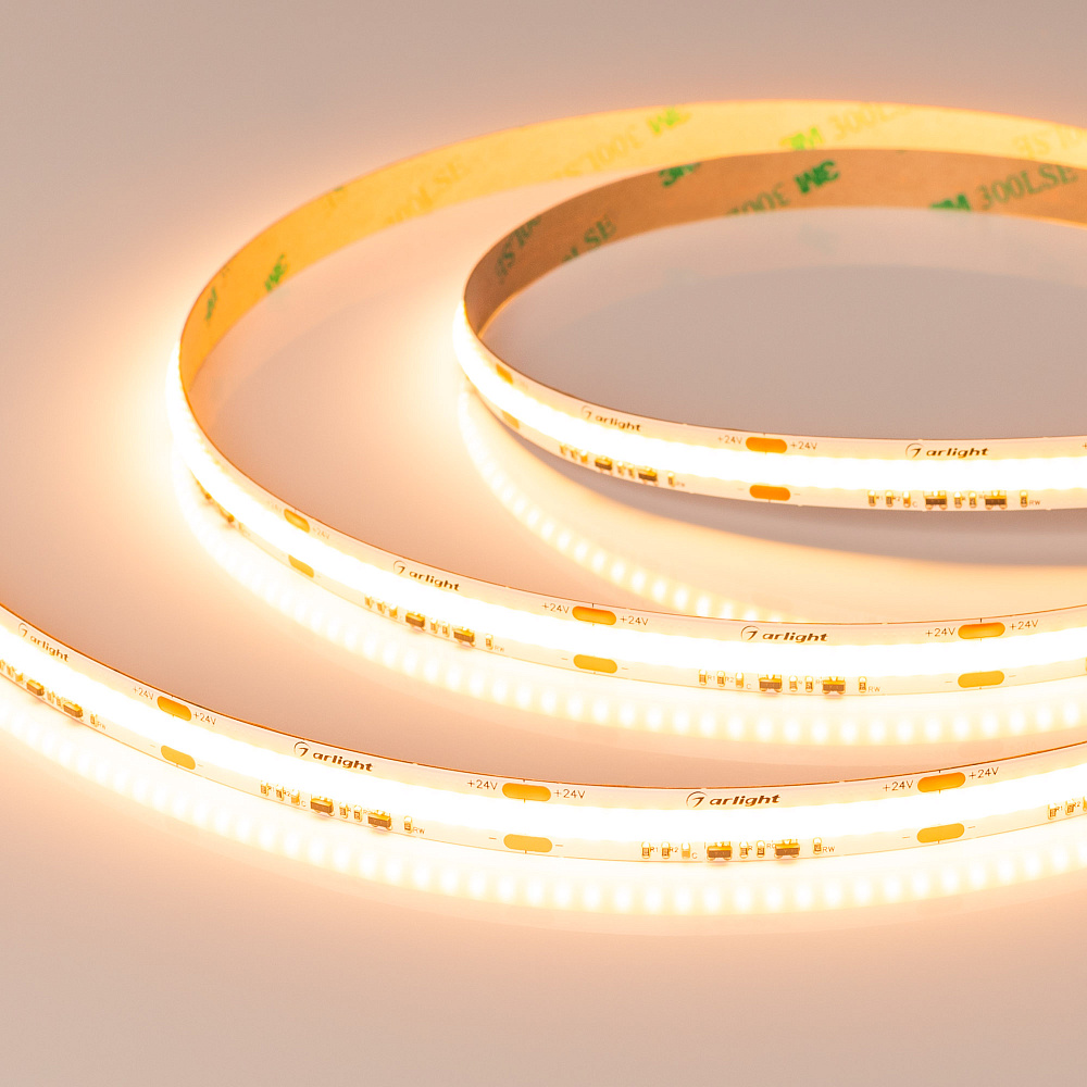 Arlight COB X560 — Гибкая светодиодная лента — DIM_TO_WARM_1CH [каналы: 1; питание, В: 24.0; ширина, мм: 10.0]