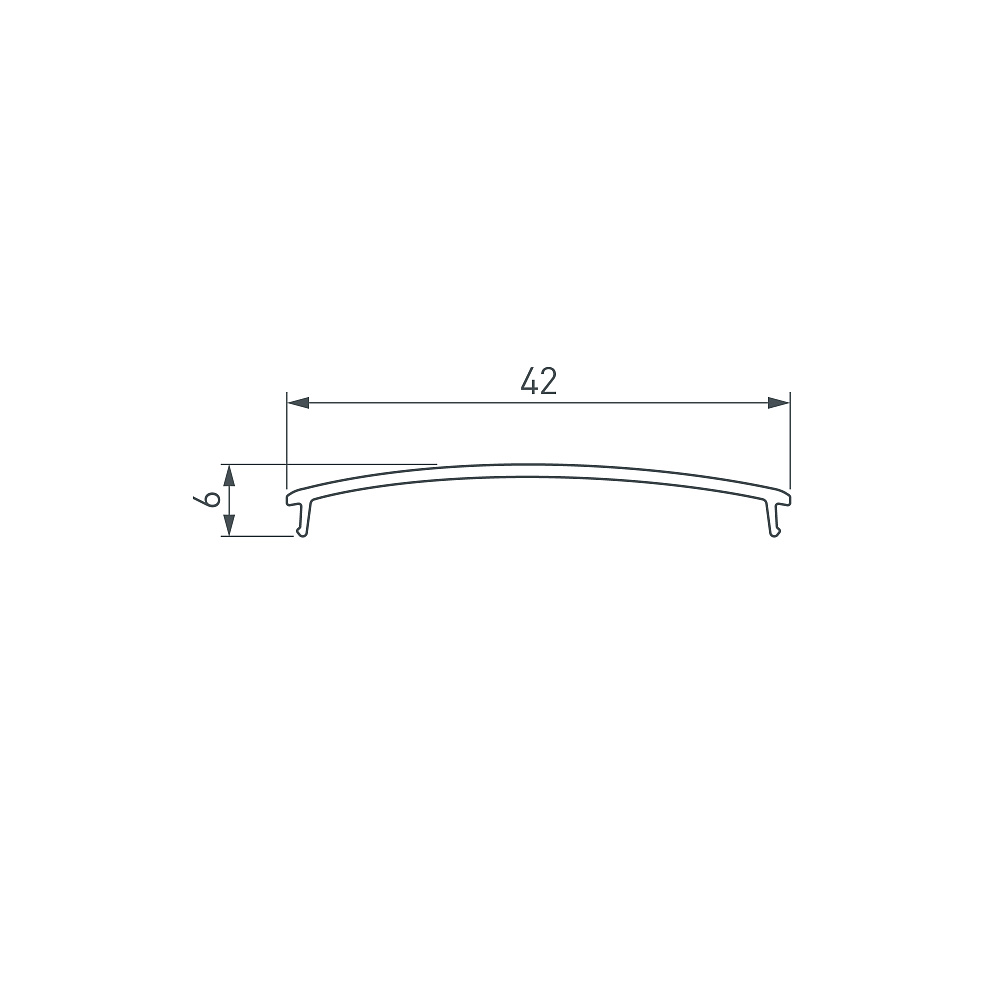 Arlight LINE-4510 — Экран-диффузор для профиля LINE-4510-2000 ANOD