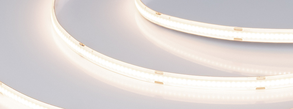 Arlight COB X378 — Гибкая светодиодная лента — MONO [каналы: 1; исполнение: SE; герметизация: Силикон, заливка сверху прозр. округл. - SE; высота, мм: 2.3; питание, В: 24.0; ширина, мм: 8.0]