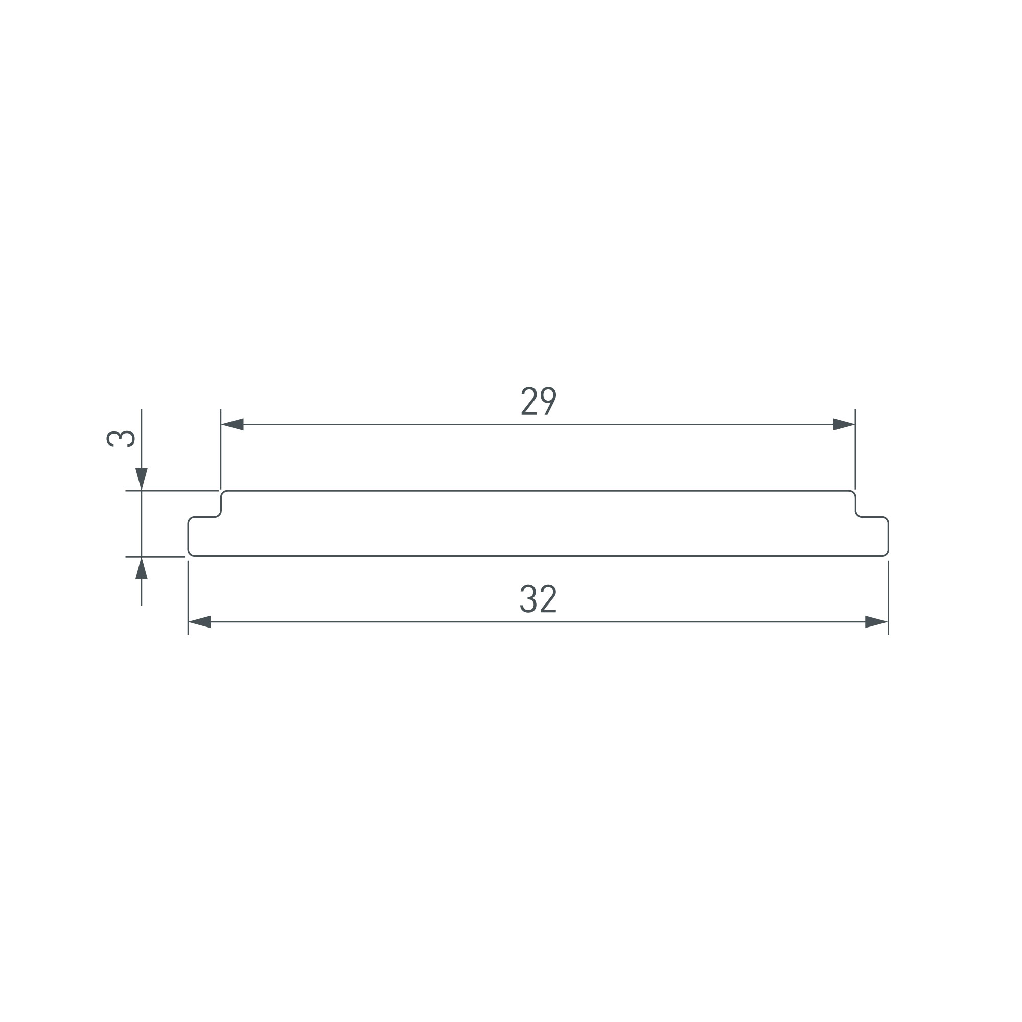 Arlight LINE-3560-BENT-SIDE — Матовый гибкий силиконовый экран для профиля LINE-3560-BENT-SIDE