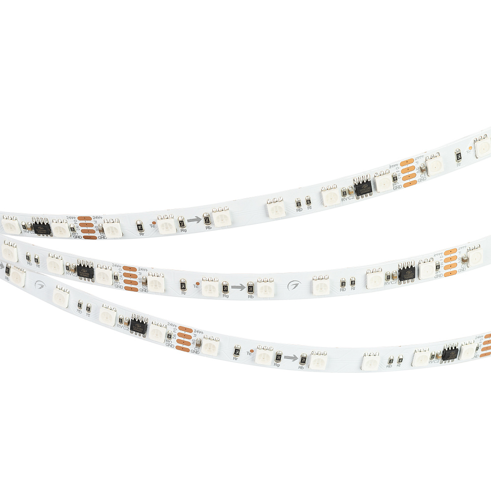 Arlight DMX B60 — Гибкая светодиодная лента — DMX_RGB [каналы: 30; протокол: DMX; питание, В: 24.0; ширина, мм: 10.0]