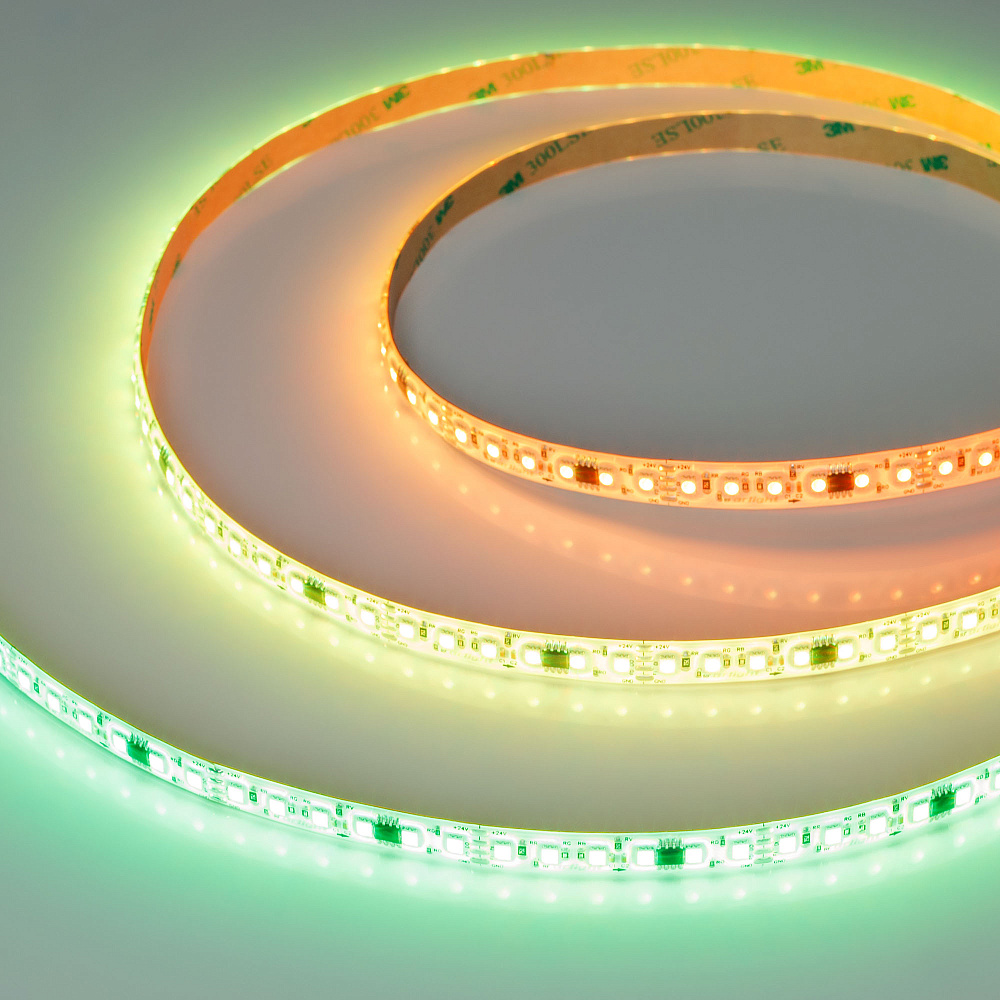 Arlight SPI A120 — Гибкая светодиодная лента — SPI_RGB [каналы: 60; исполнение: SE; протокол: SPI; герметизация: Силикон, заливка сверху прозр. округл. - SE; высота, мм: 2.4; питание, В: 24.0; ширина, мм: 10.0]